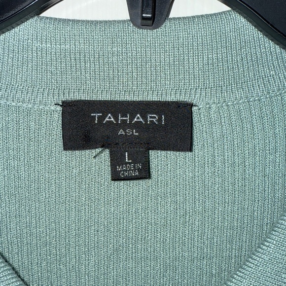 Tahari ASL Rubbed Knit Polo - Picture 4 of 7
